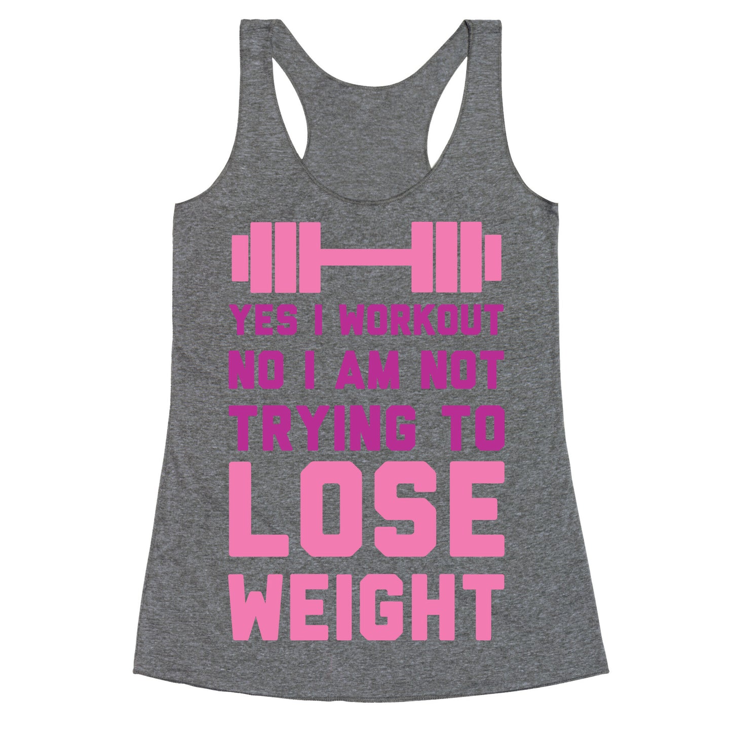 Yes I Workout Racerback Tank
