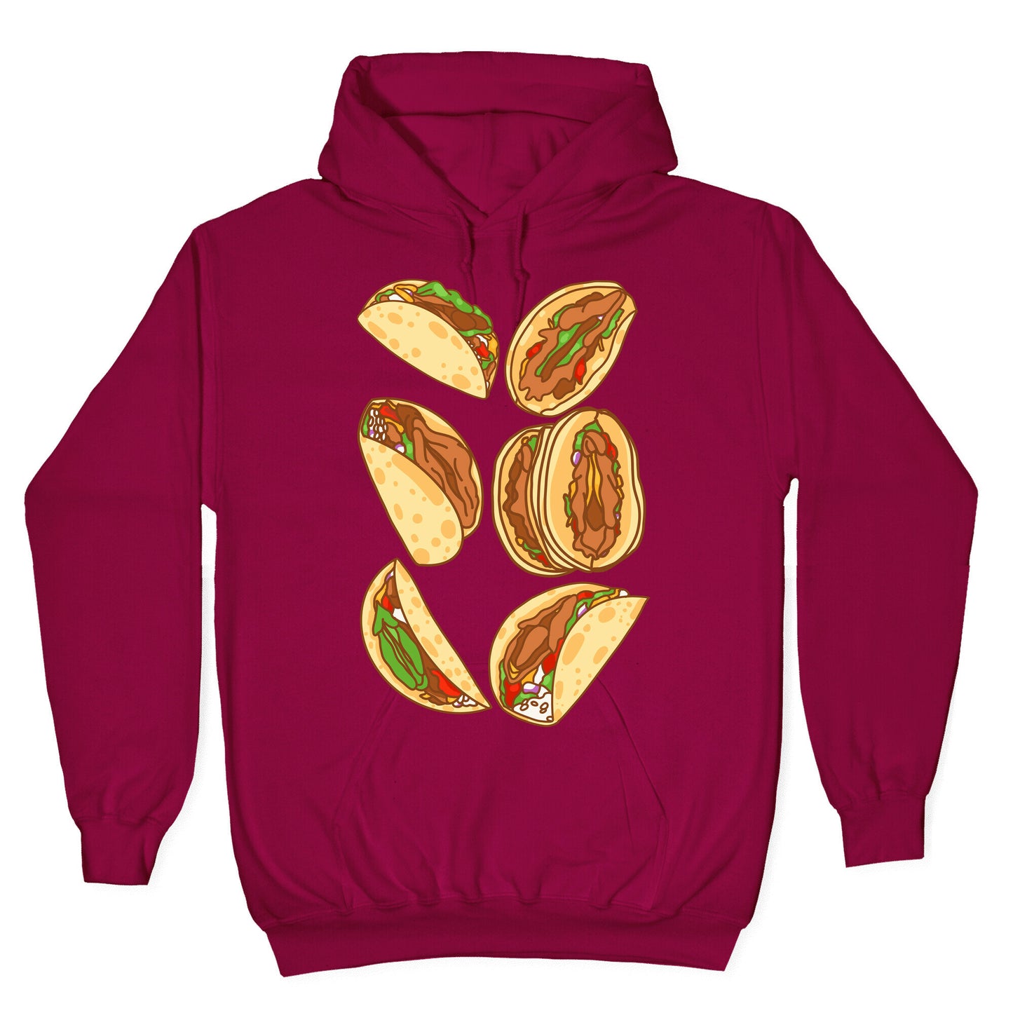 Taco Vulvas Pattern Hoodie