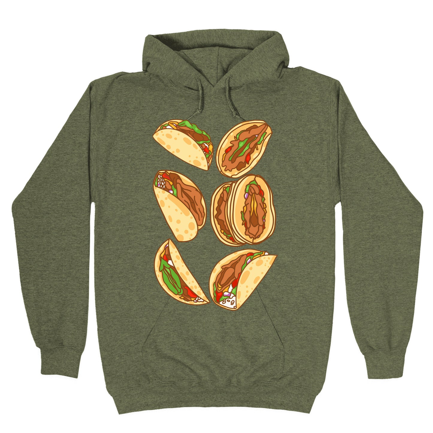 Taco Vulvas Pattern Hoodie