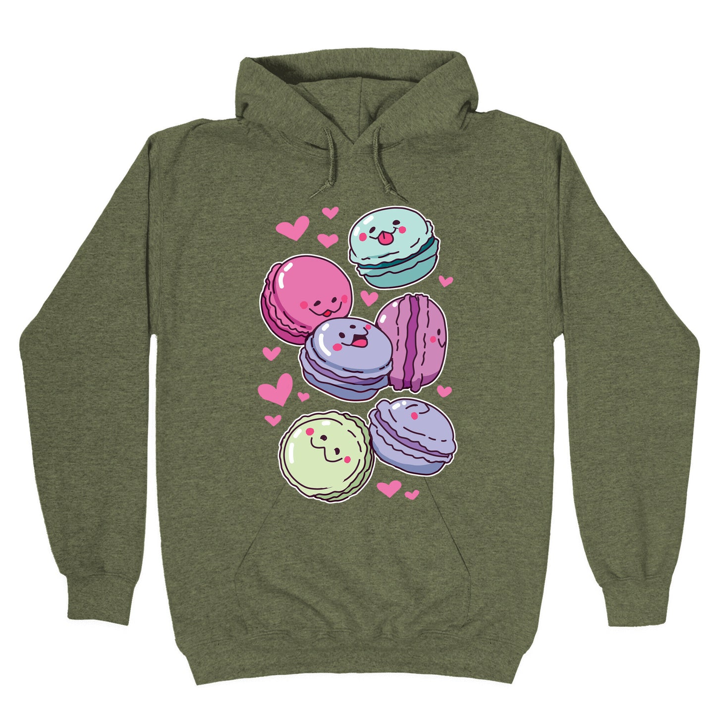 Cute Macarons Pattern Hoodie