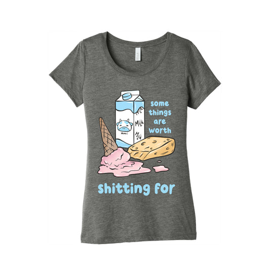 Some Things Are Worth Shitting For Women's Triblend Tee
