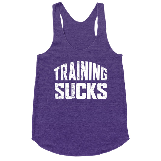 Training Sucks Racerback Tank