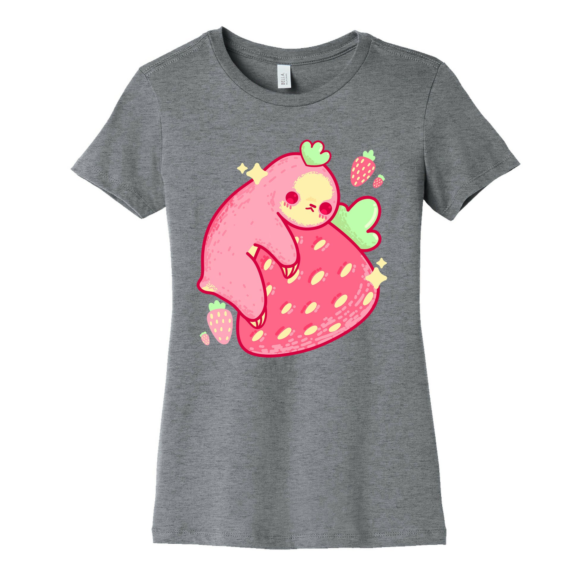 Strawberry Sloth Women's Cotton Tee