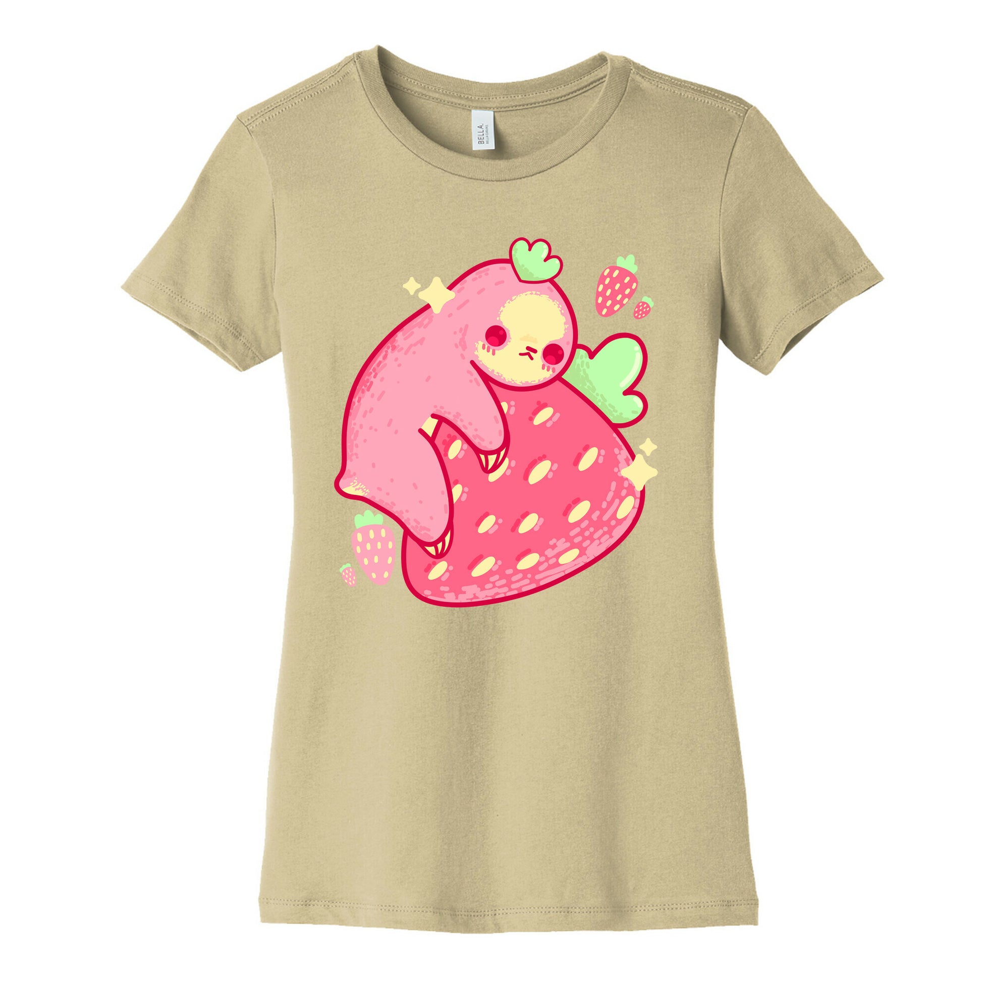 Strawberry Sloth Women's Cotton Tee