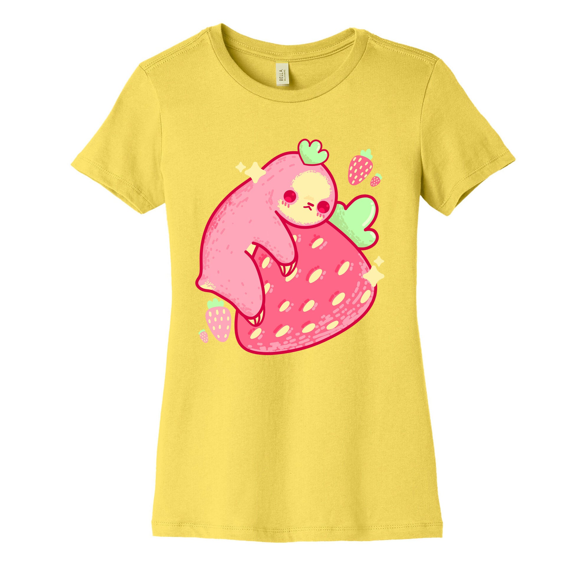 Strawberry Sloth Women's Cotton Tee