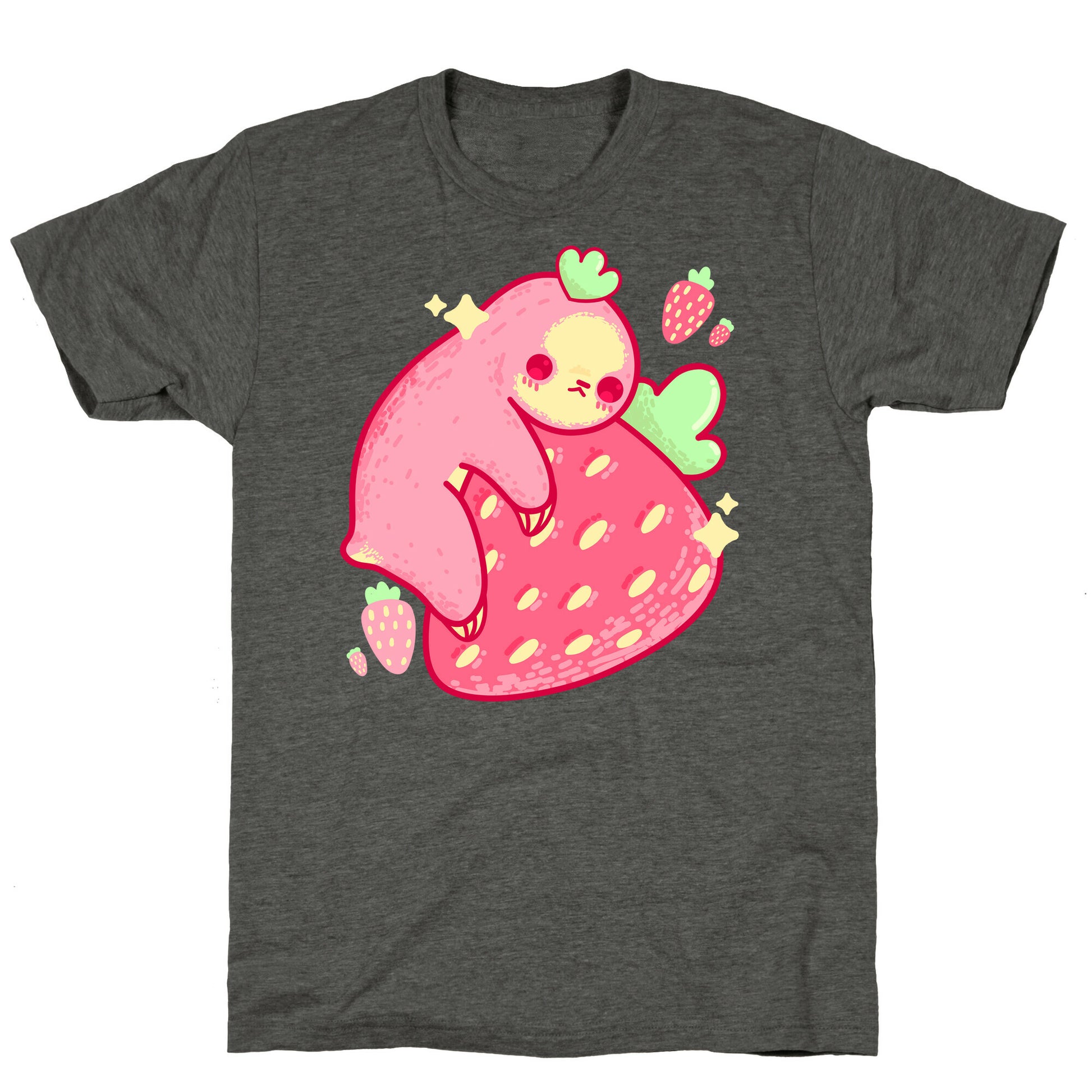 Strawberry Sloth Unisex Triblend Tee