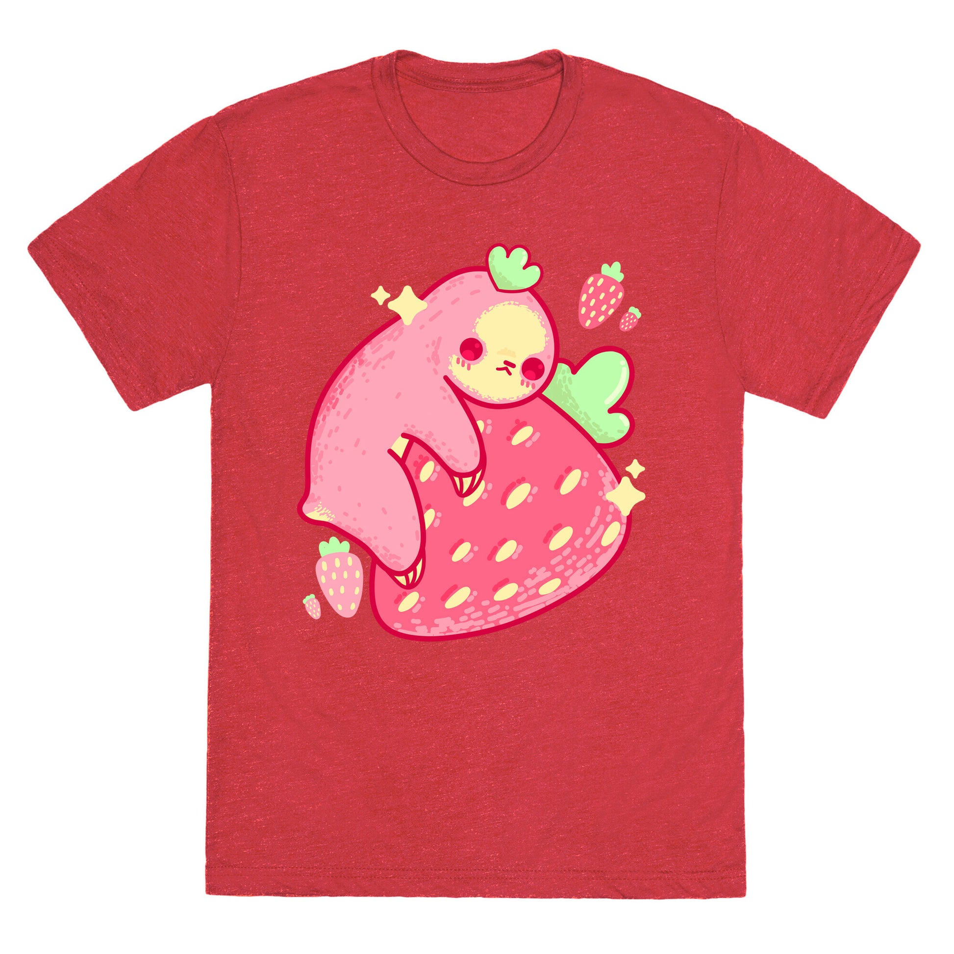Strawberry Sloth Unisex Triblend Tee