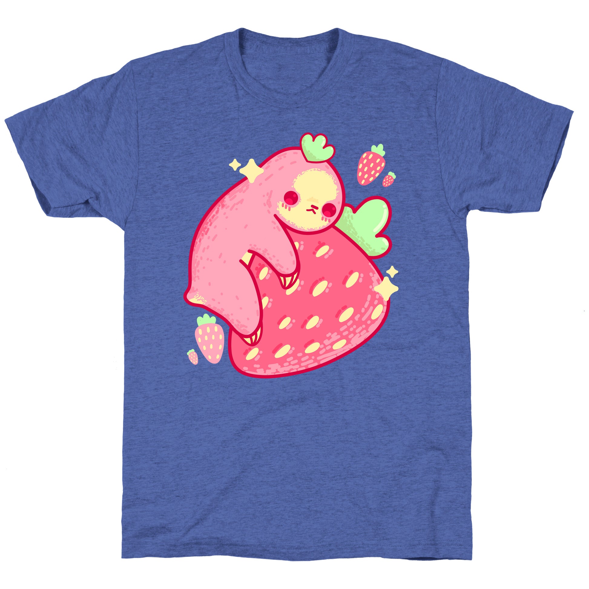Strawberry Sloth Unisex Triblend Tee