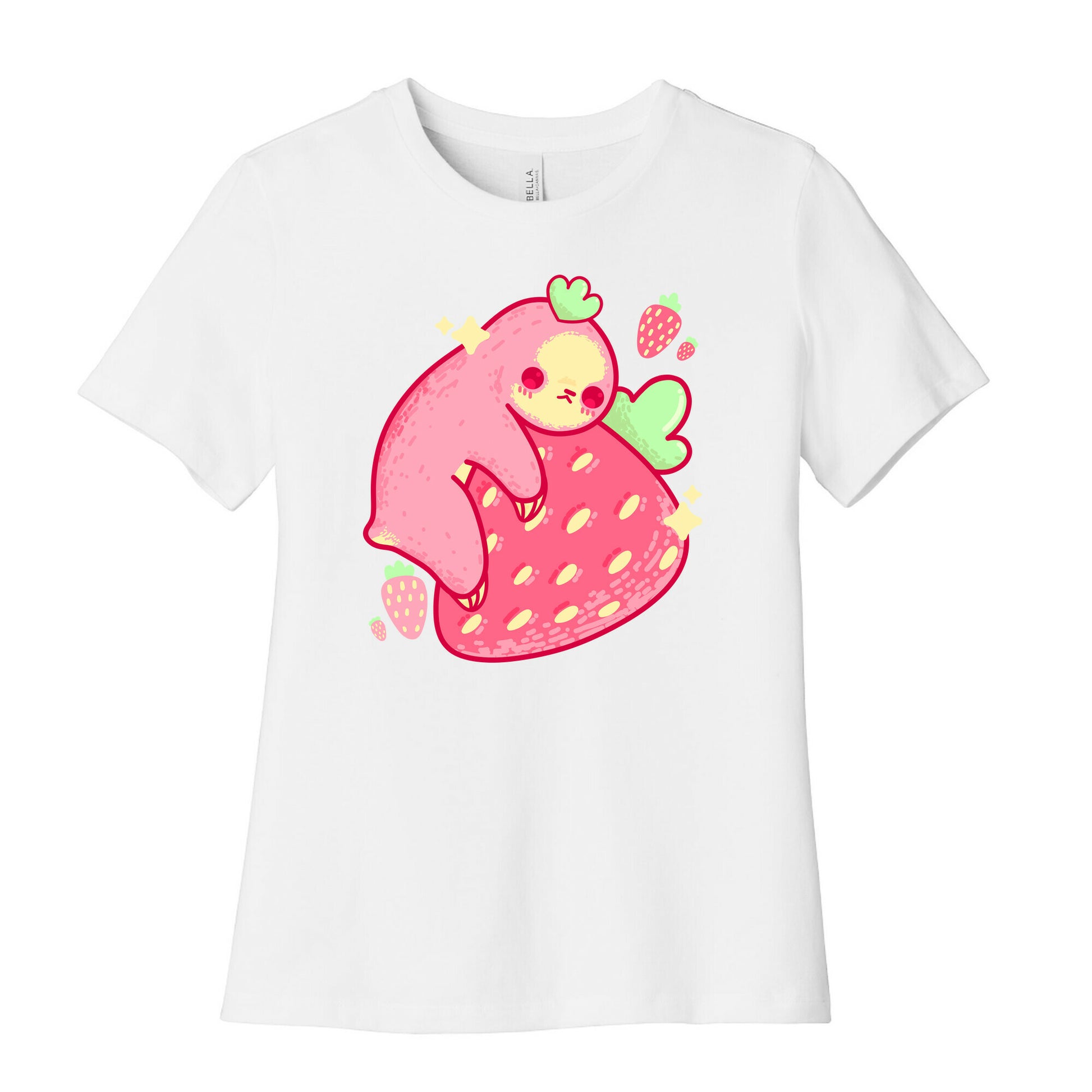 Strawberry Sloth Women's Cotton Tee