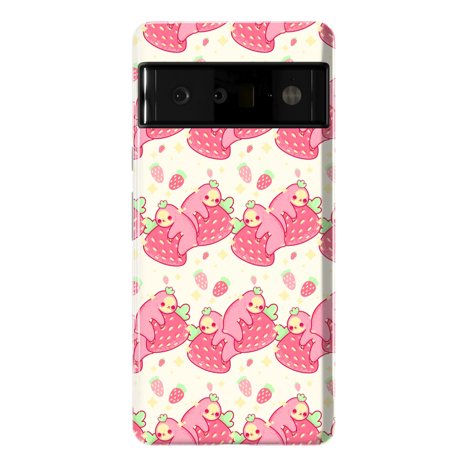 Strawberry Sloth Pattern Phone Case