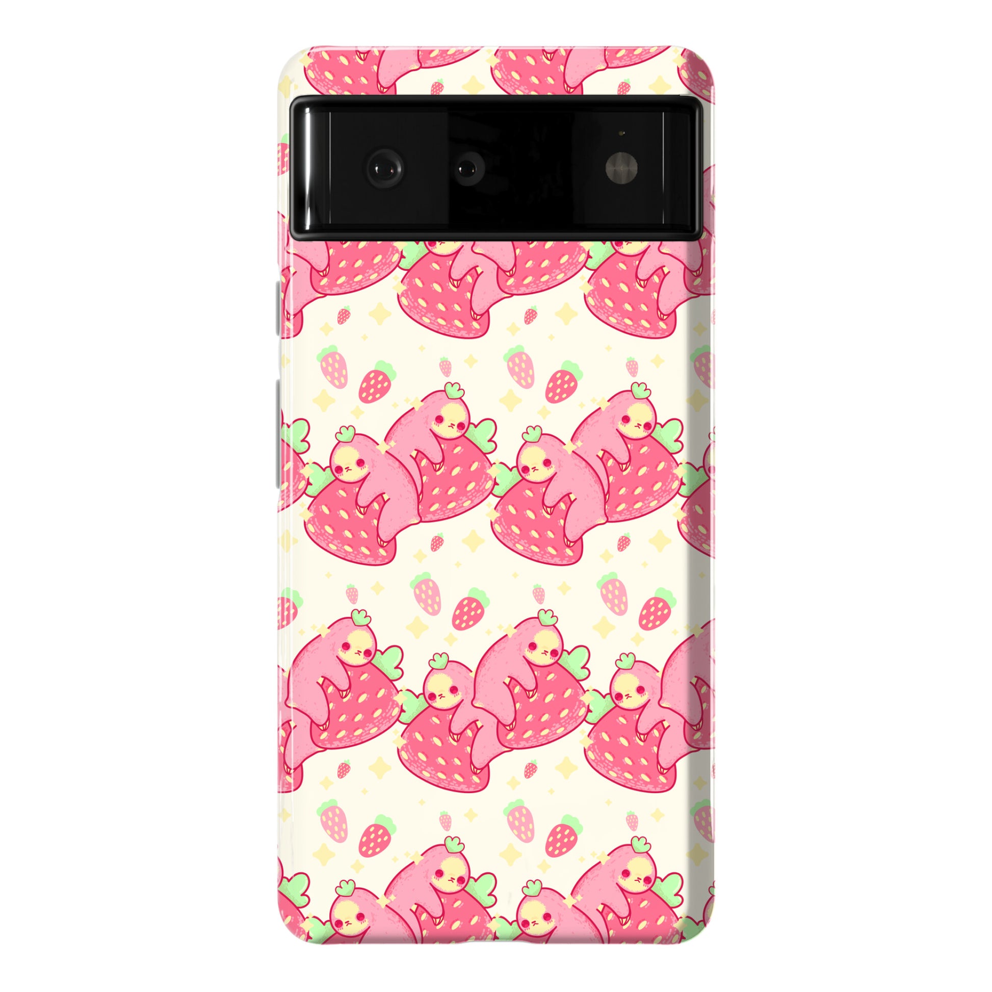 Strawberry Sloth Pattern Phone Case