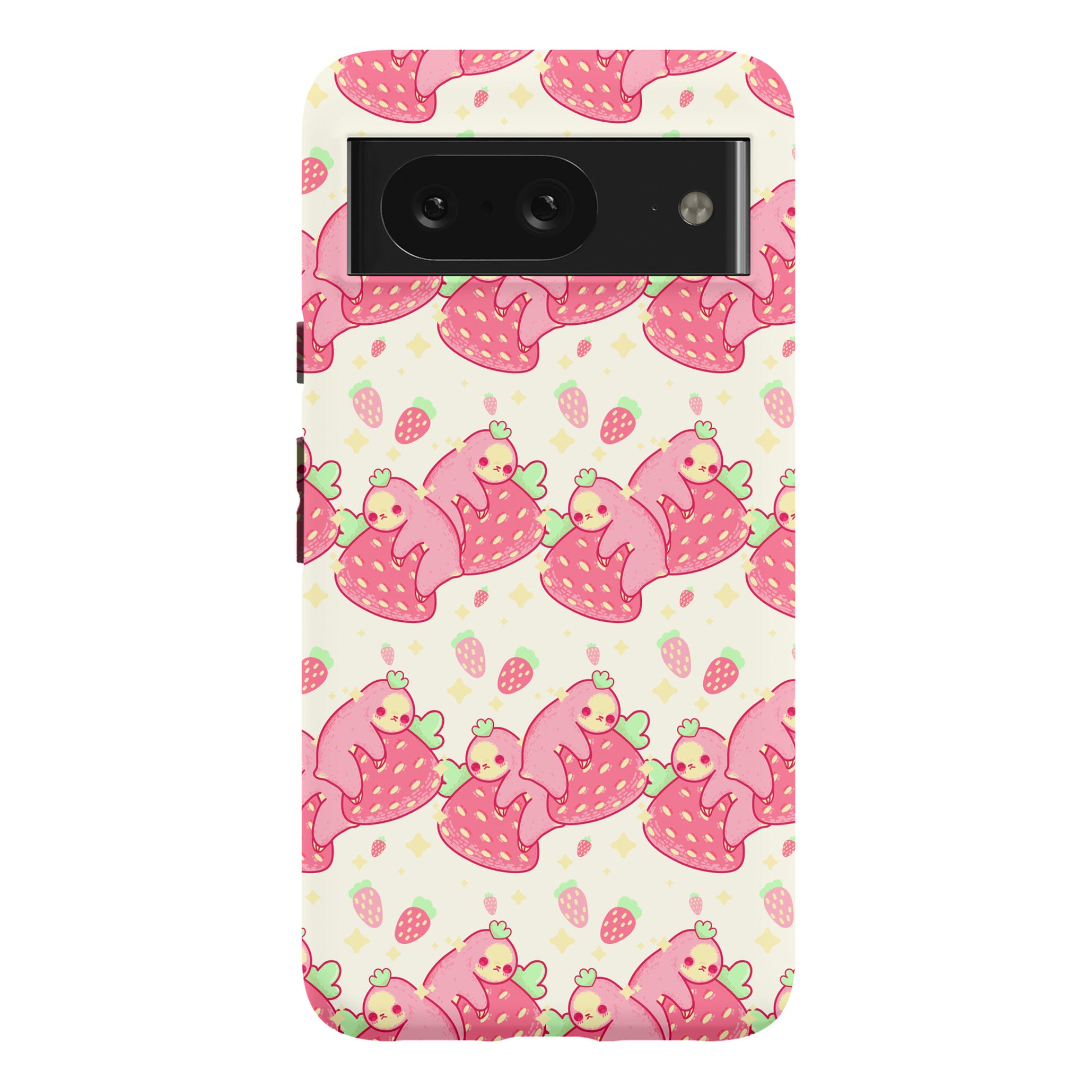 Strawberry Sloth Pattern Phone Case