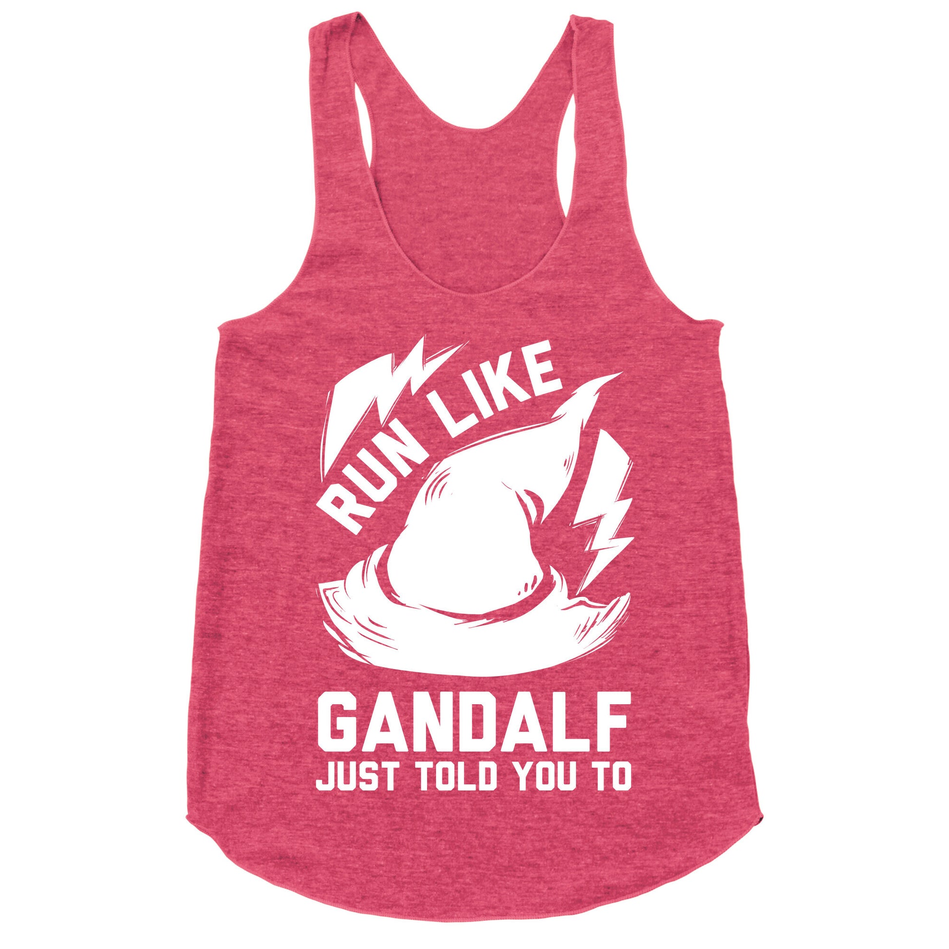 Run Like Gandalf Racerback Tank
