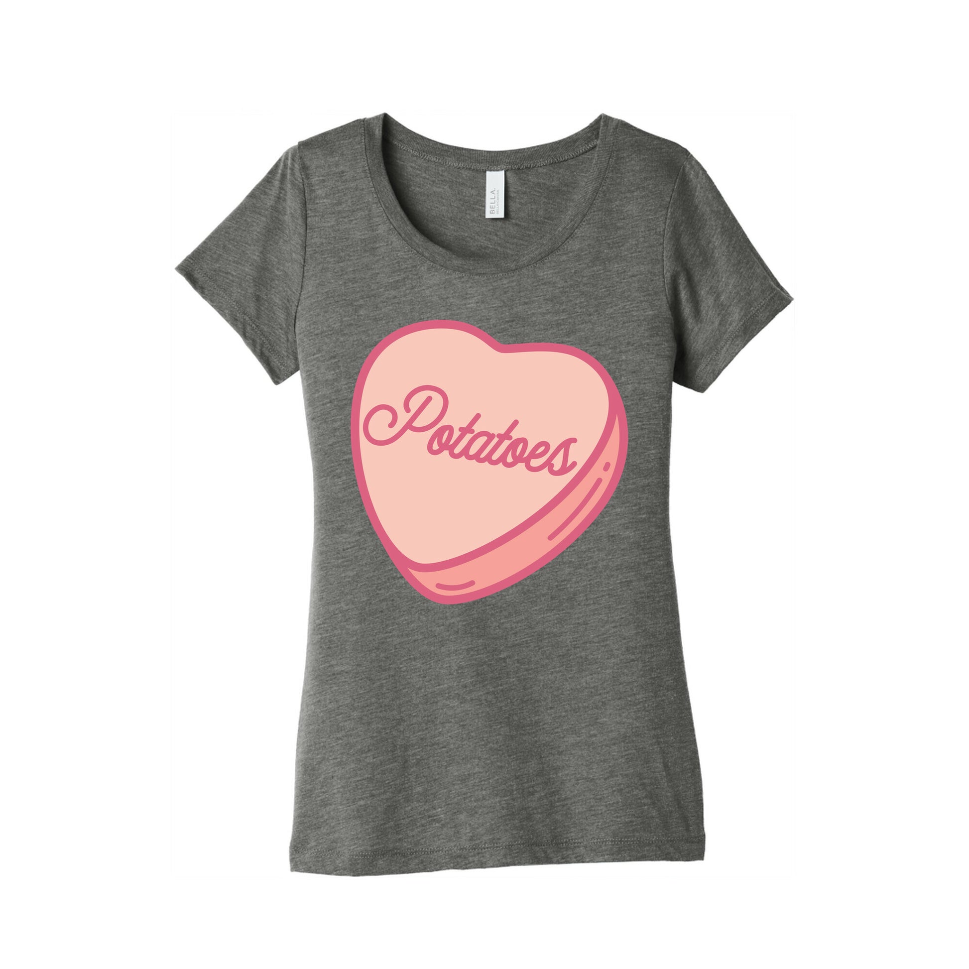 Potatoes Candy Heart Women's Triblend Tee