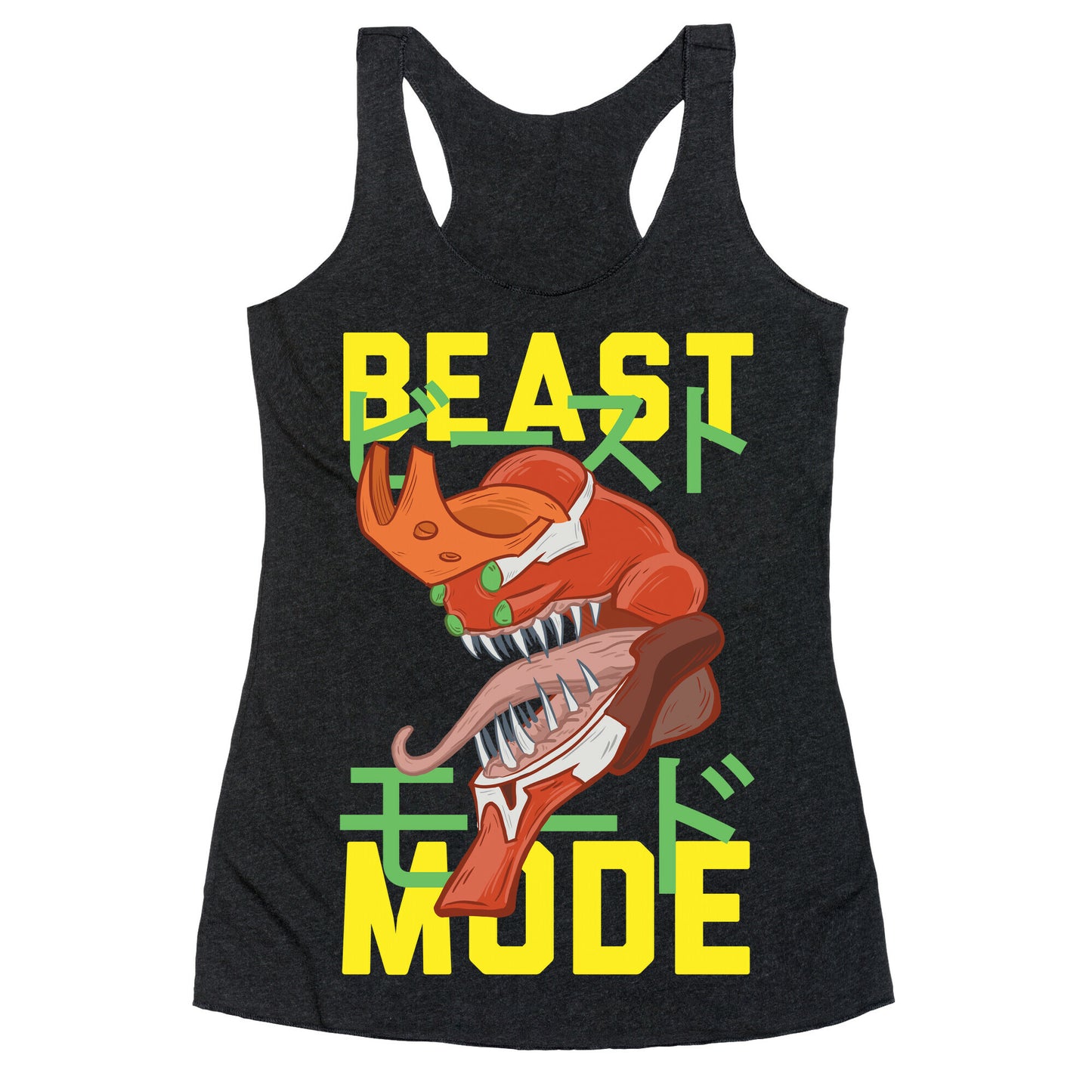 Beast Mode Eva Parody Racerback Tank