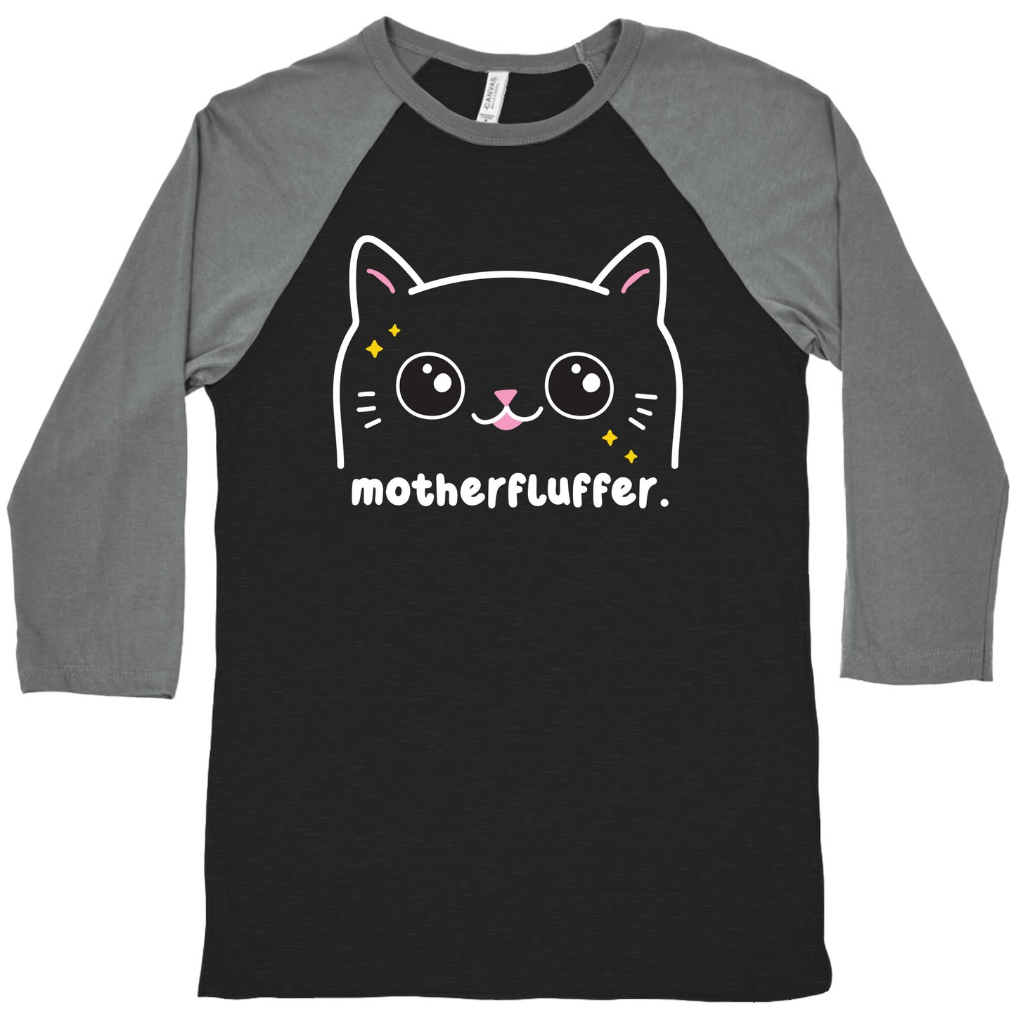 Cuss Cat Motherfluffer Baseball Tee