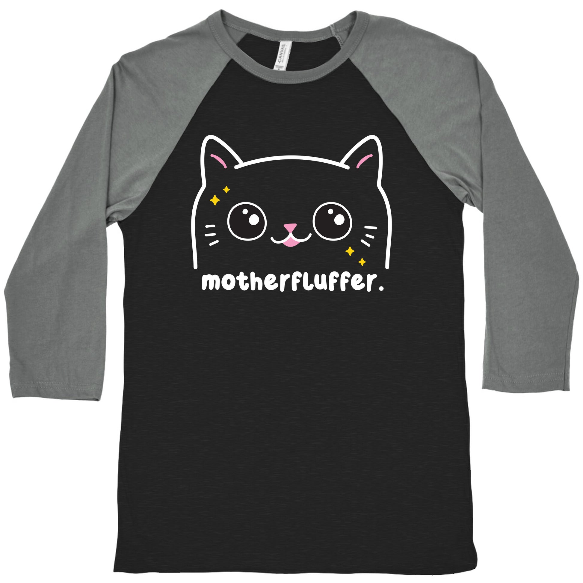 Cuss Cat Motherfluffer Baseball Tee