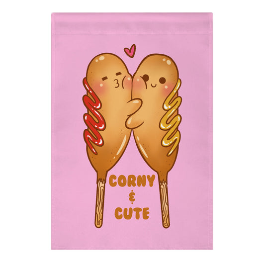 Corny and Cute Garden Flag
