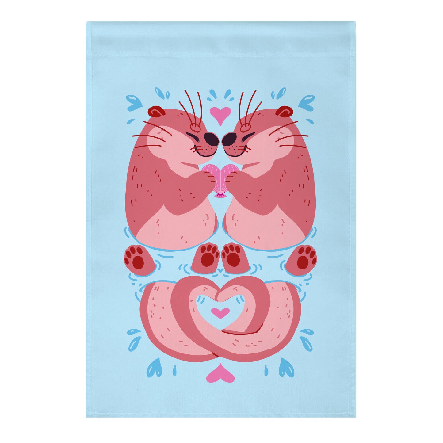 Otter Lovers Garden Flag