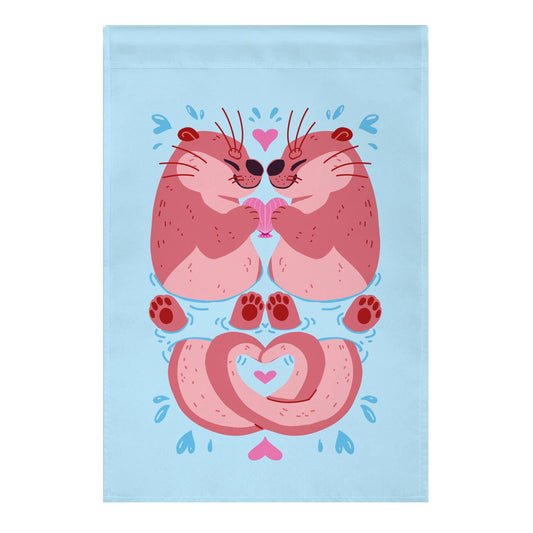 Otter Lovers Garden Flag