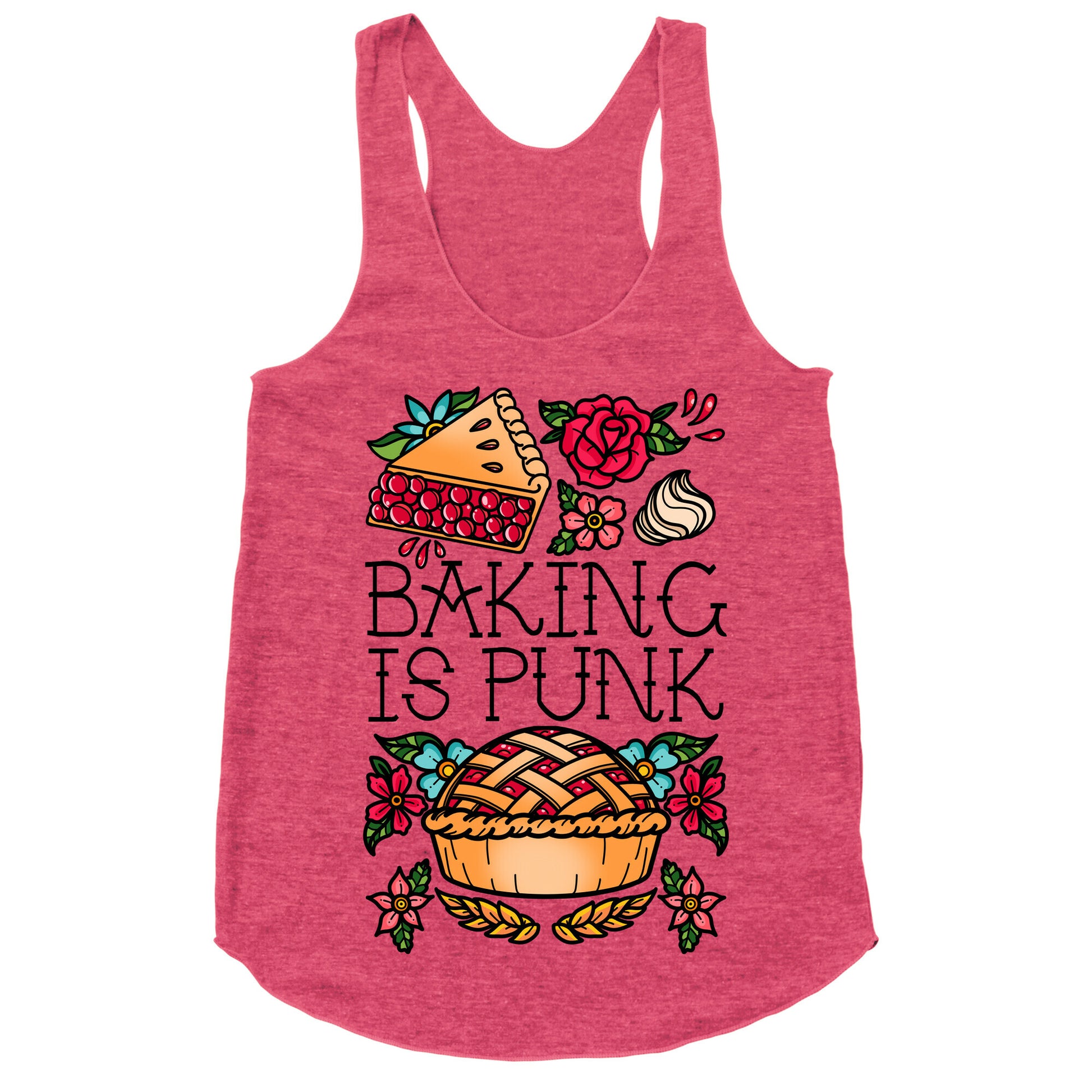 Baking Is Punk Racerback Tank