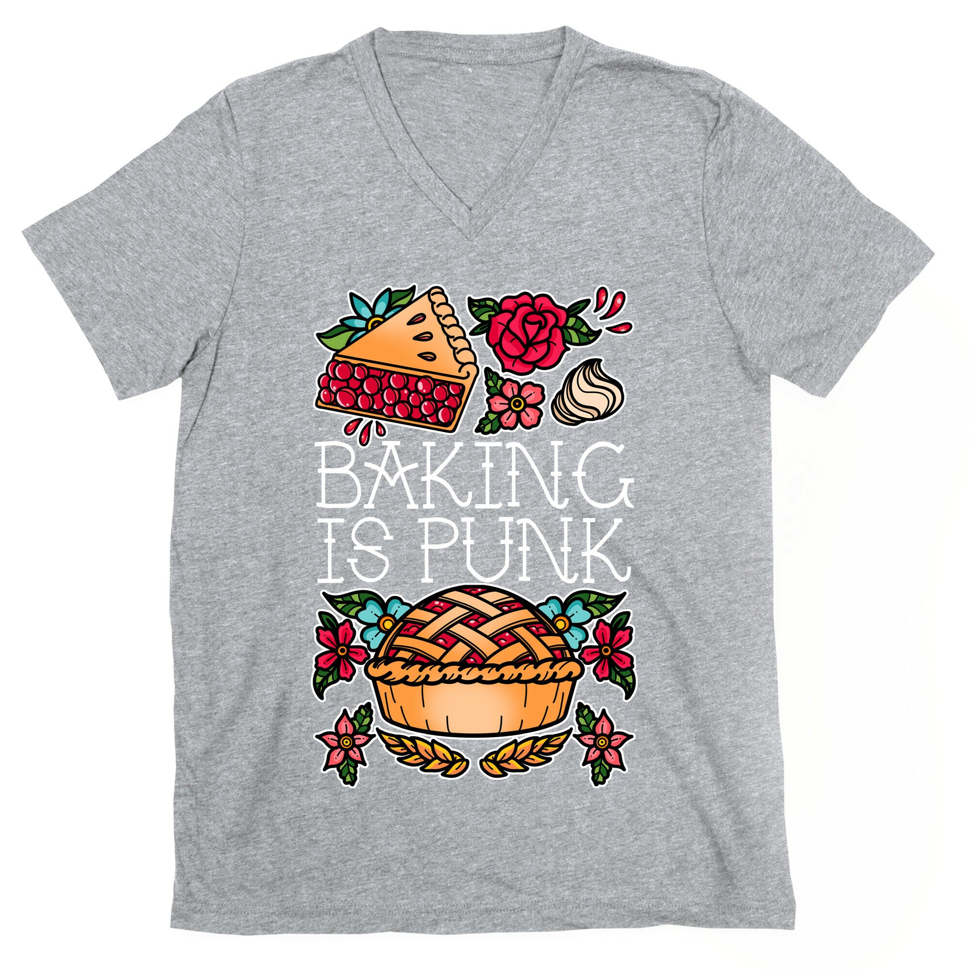 Baking Is Punk V-Neck