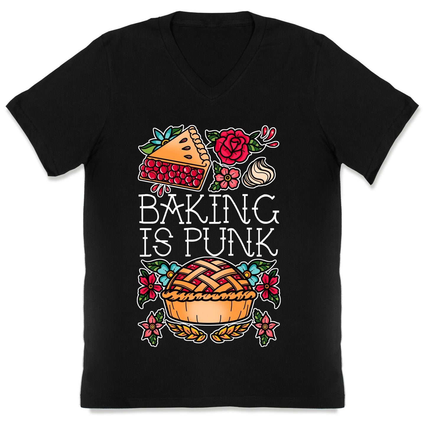 Baking Is Punk V-Neck