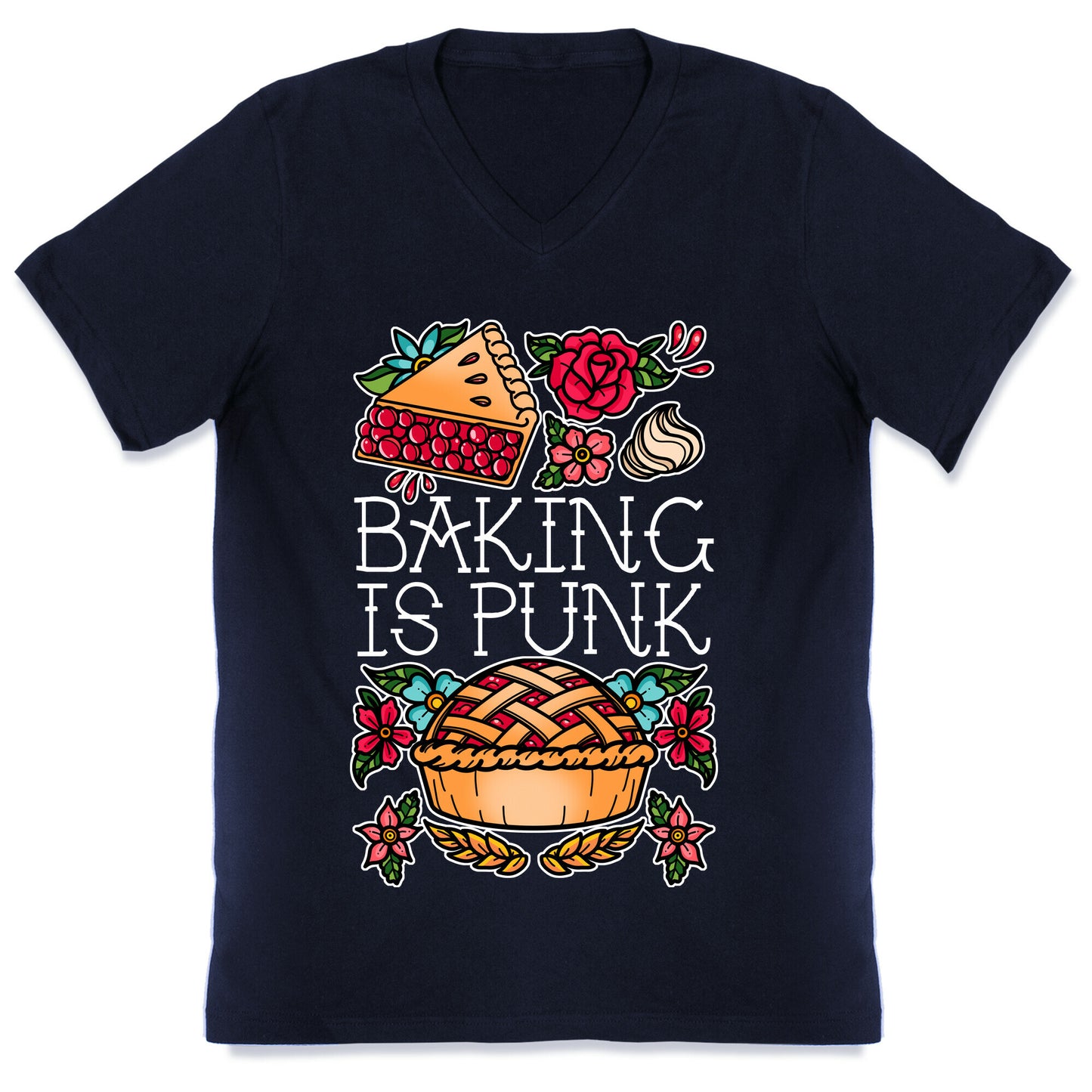 Baking Is Punk V-Neck