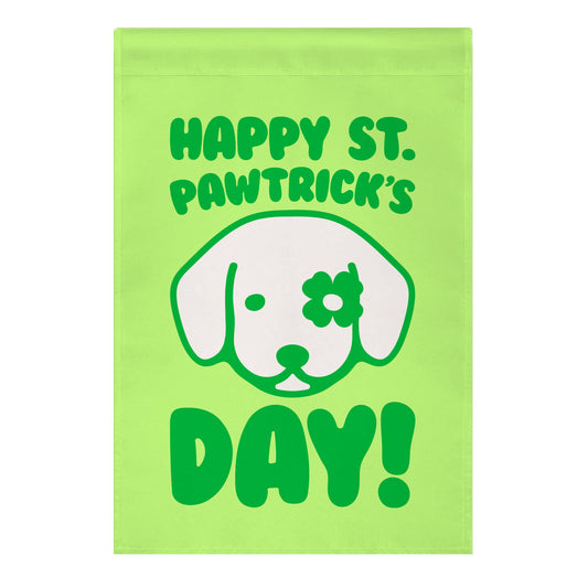 Happy St. Pawtrick's Day Garden Flag