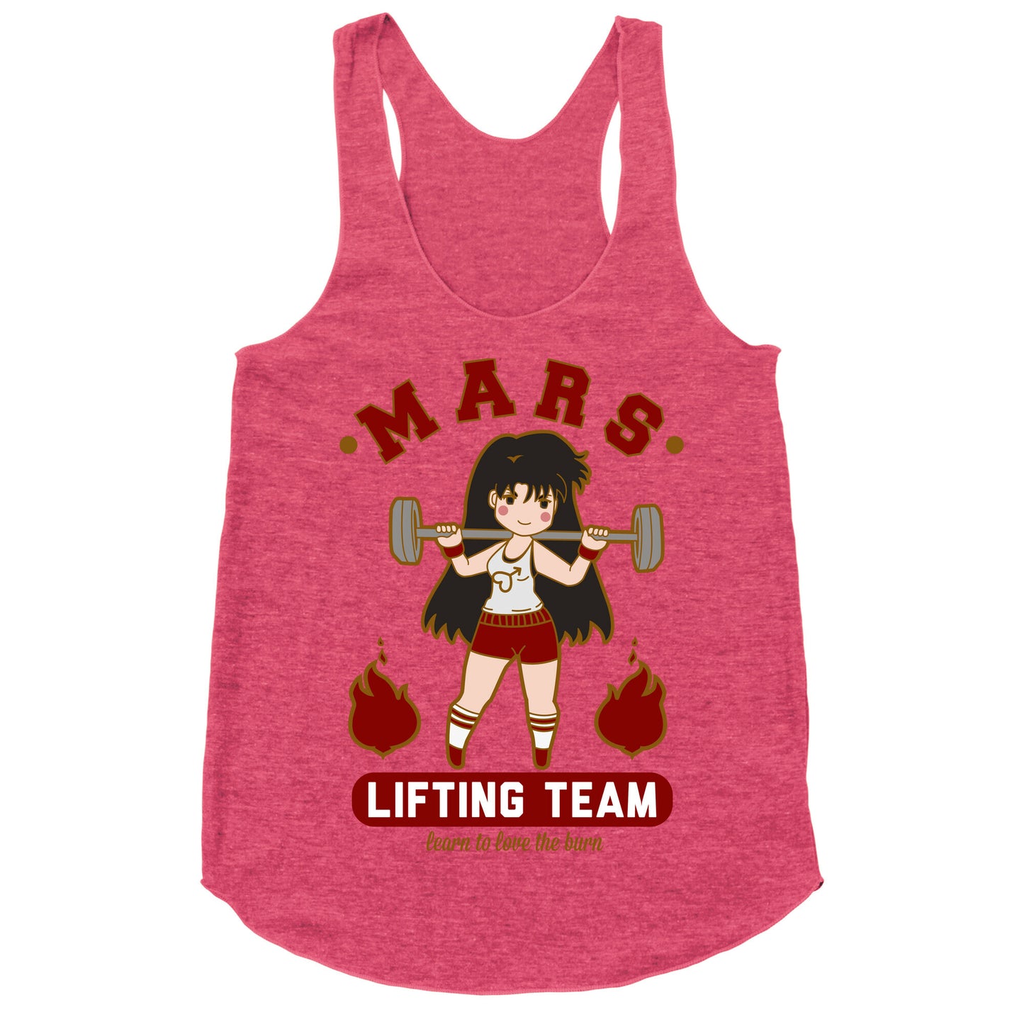 Mars Lifting Team Parody Racerback Tank