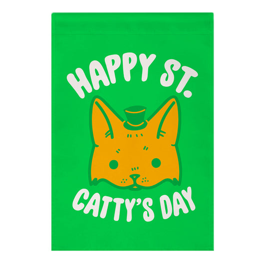 Happy St. Catty's Day Garden Flag