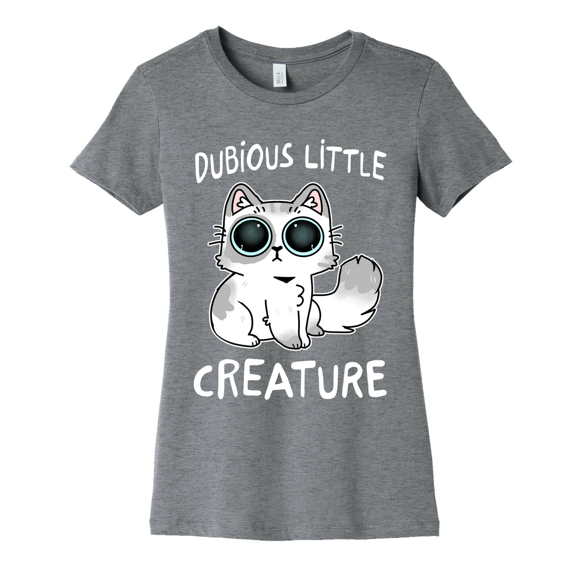 Dubious Little Creature Cat Women's Cotton Tee