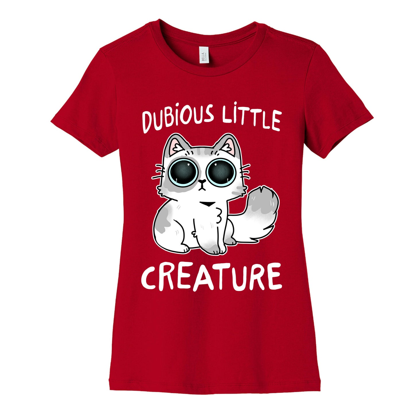 Dubious Little Creature Cat Women's Cotton Tee