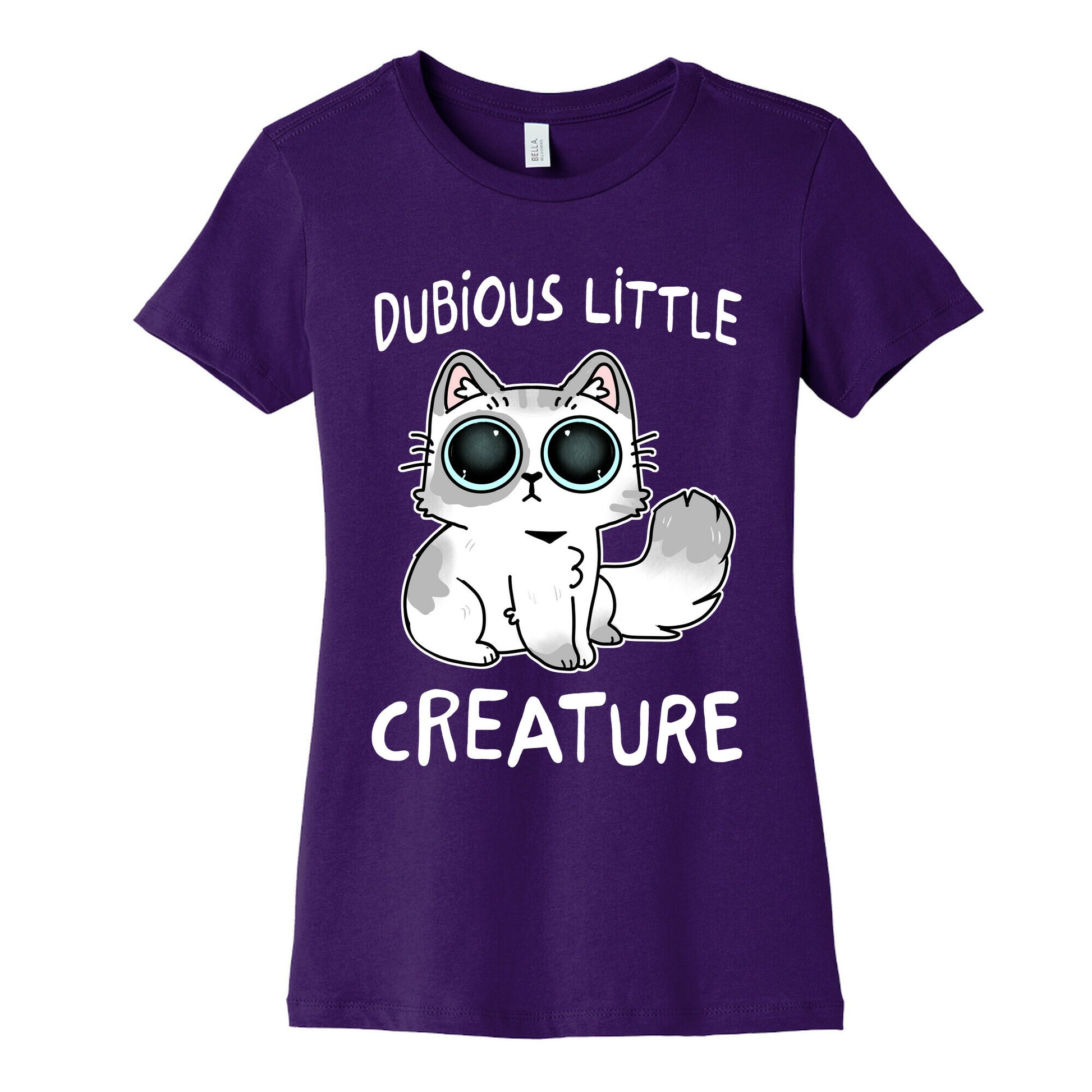 Dubious Little Creature Cat Women's Cotton Tee
