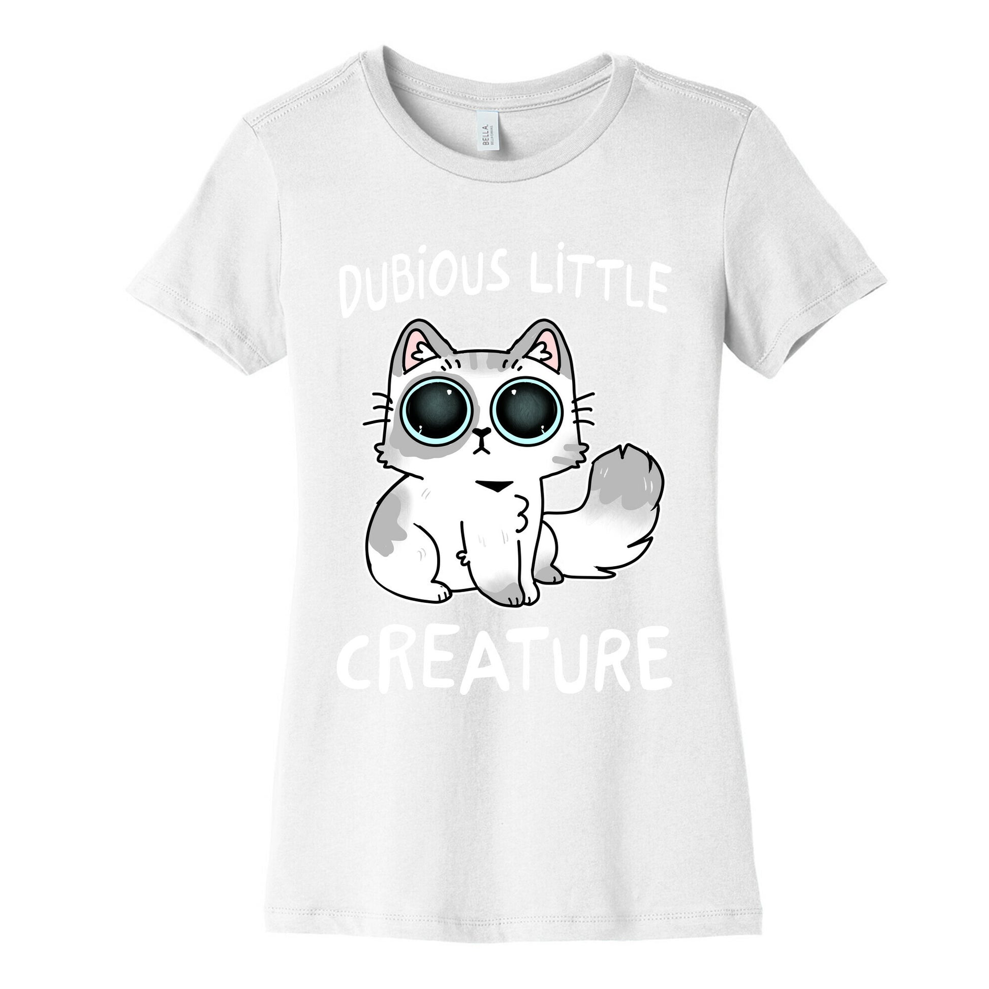 Dubious Little Creature Cat Women's Cotton Tee