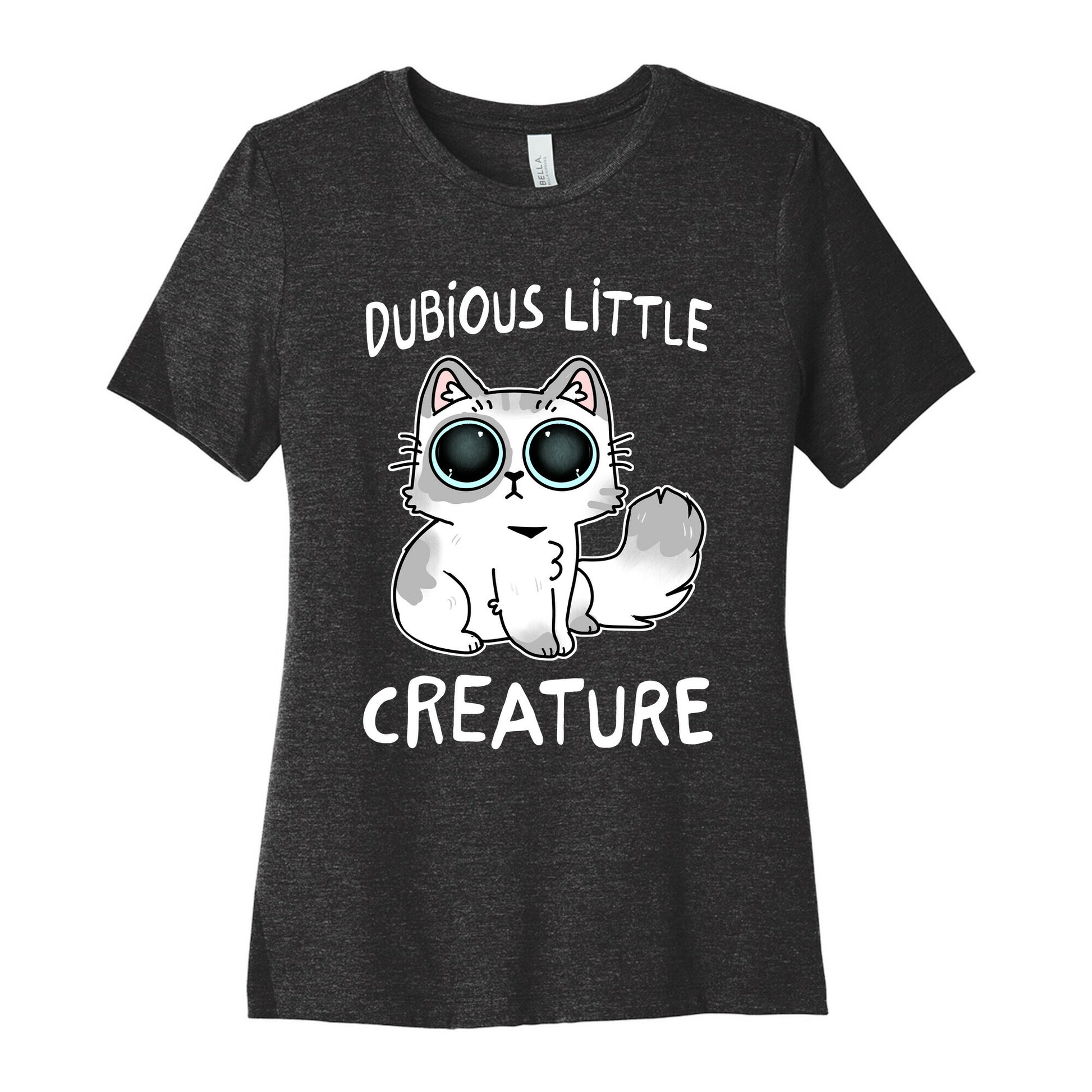 Dubious Little Creature Cat Women's Cotton Tee