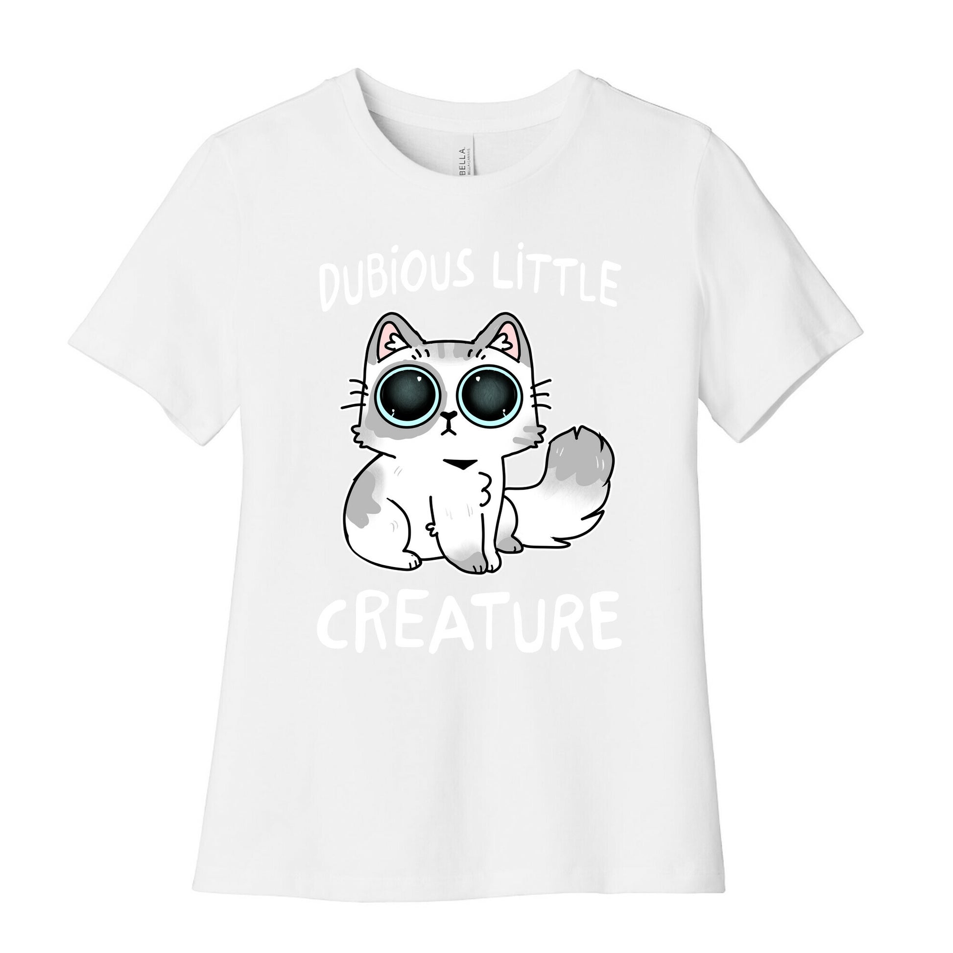 Dubious Little Creature Cat Women's Cotton Tee