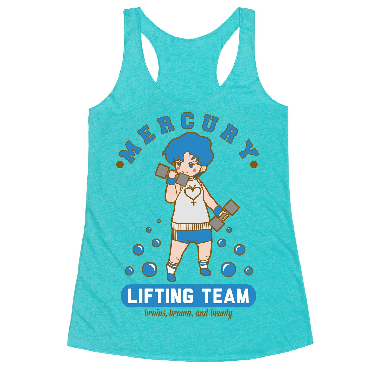 Mercury Lifting Team Parody Racerback Tank