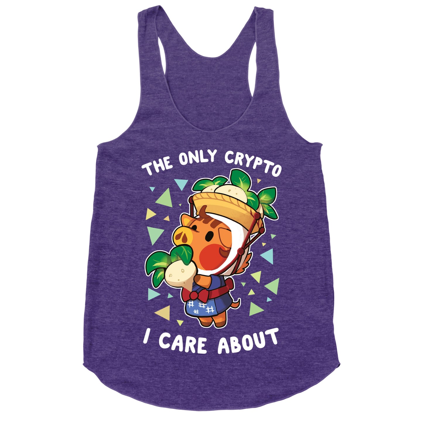 The Only Crypto I Care About Racerback Tank