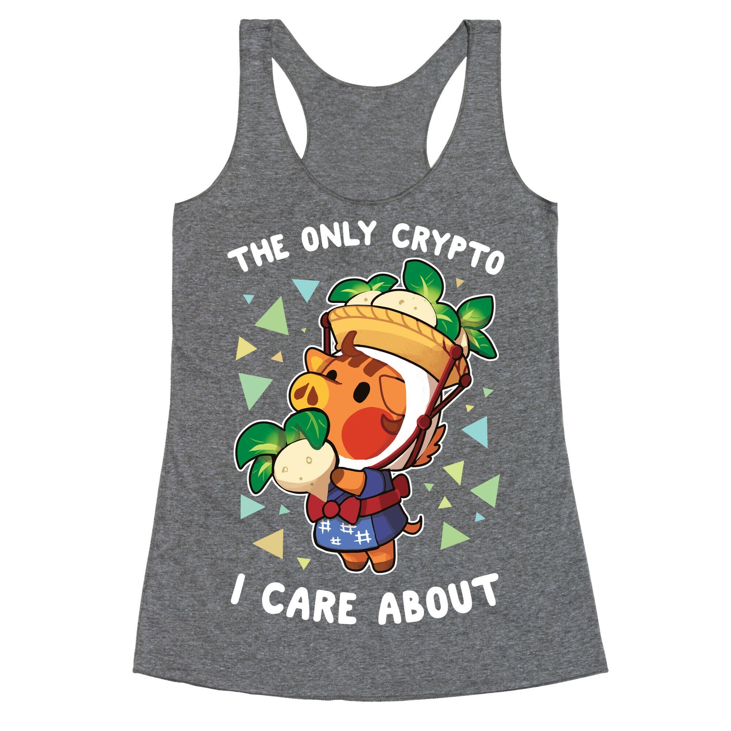 The Only Crypto I Care About Racerback Tank