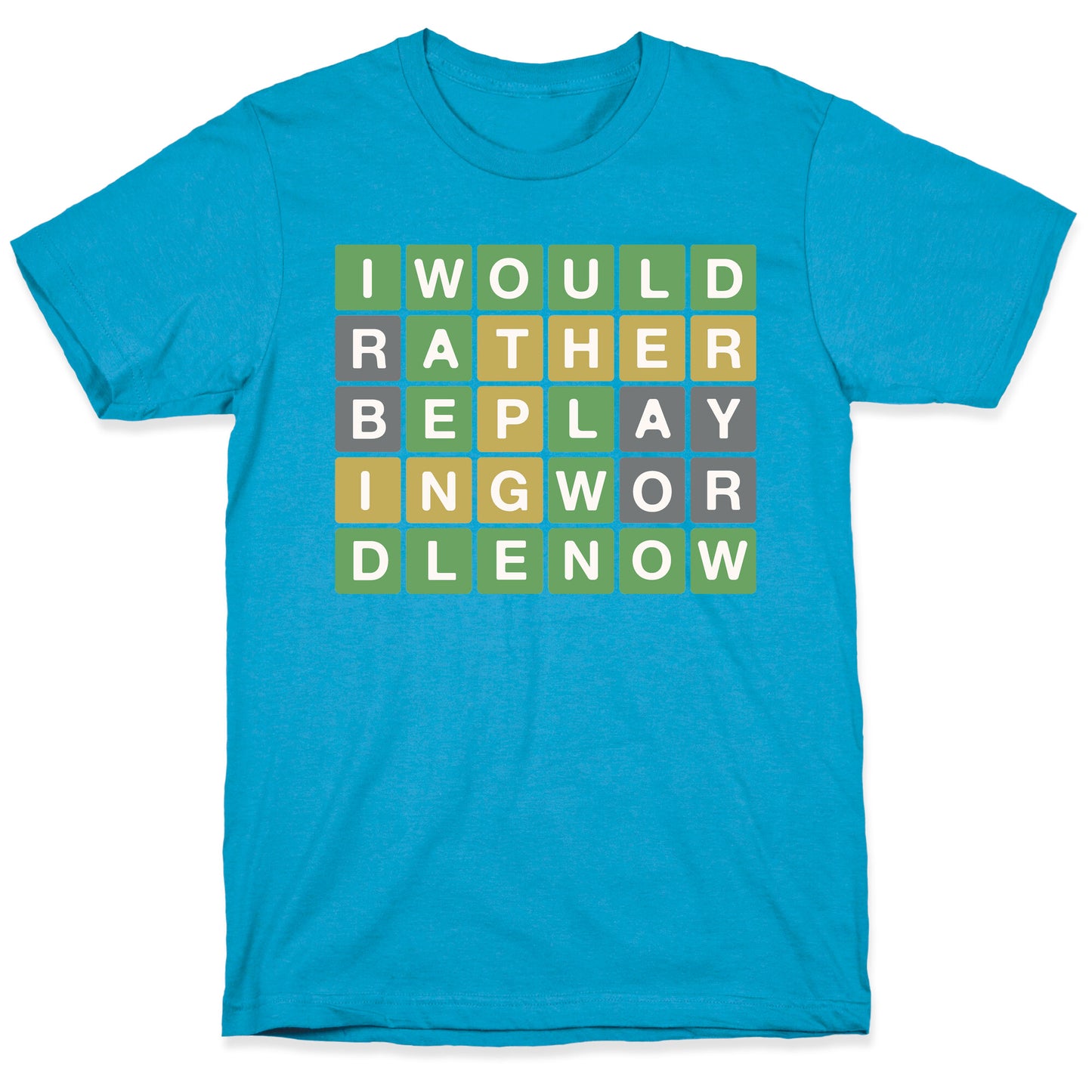 I Would Rather Be Playing Wordle Right Now Parody Unisex Triblend Tee
