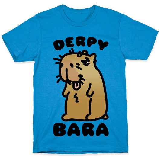 Derpy-Bara Derpy Capybara Parody T-Shirt