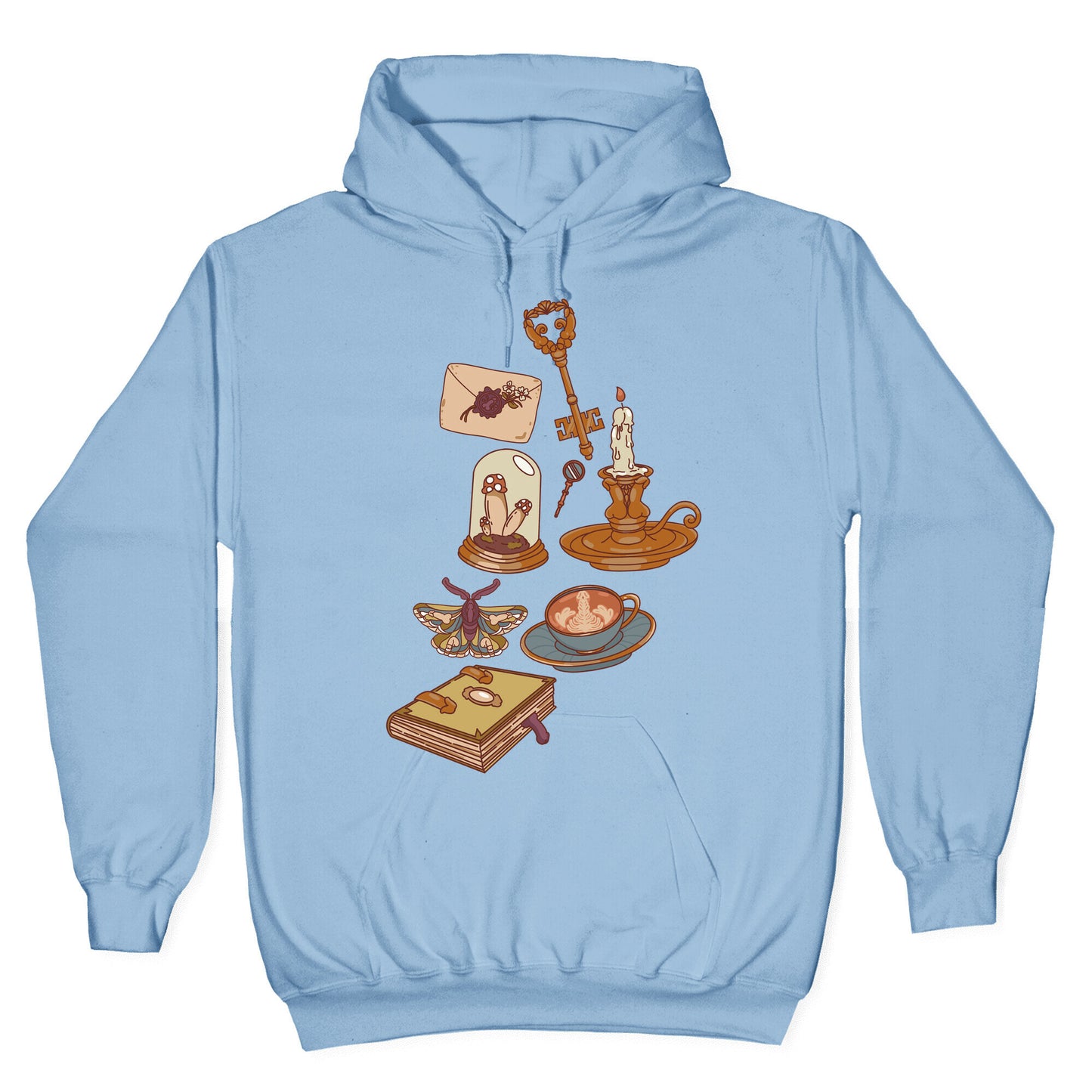 Dick Academia Pattern Hoodie