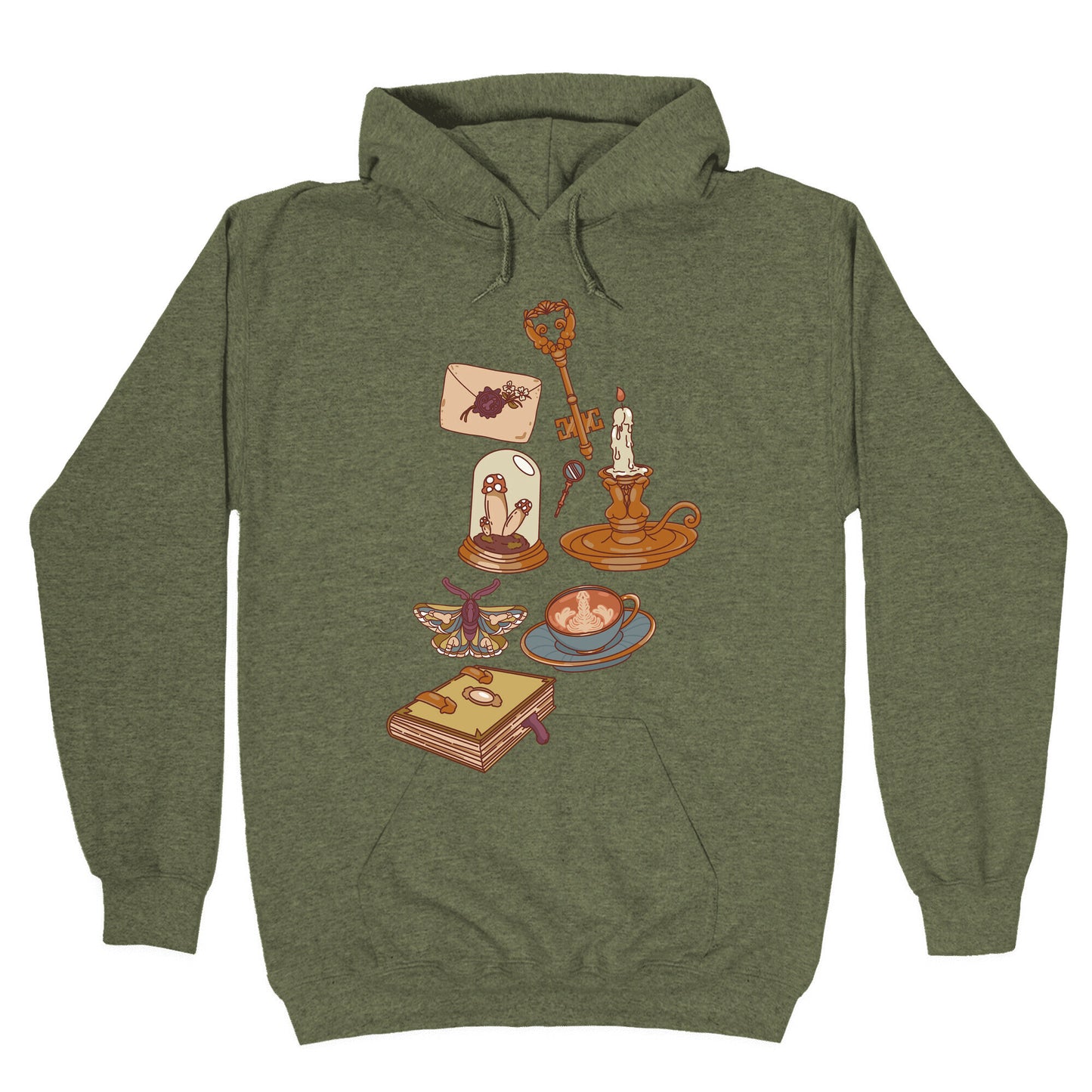 Dick Academia Pattern Hoodie
