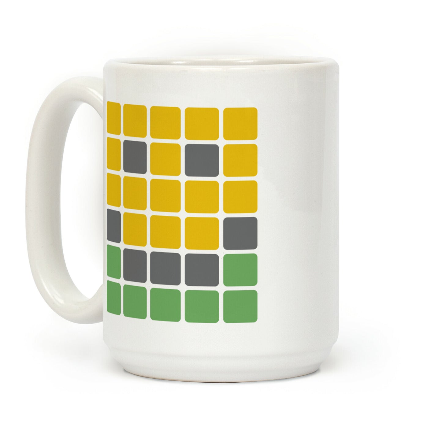 Wordle Pixel Smile Coffee Mug