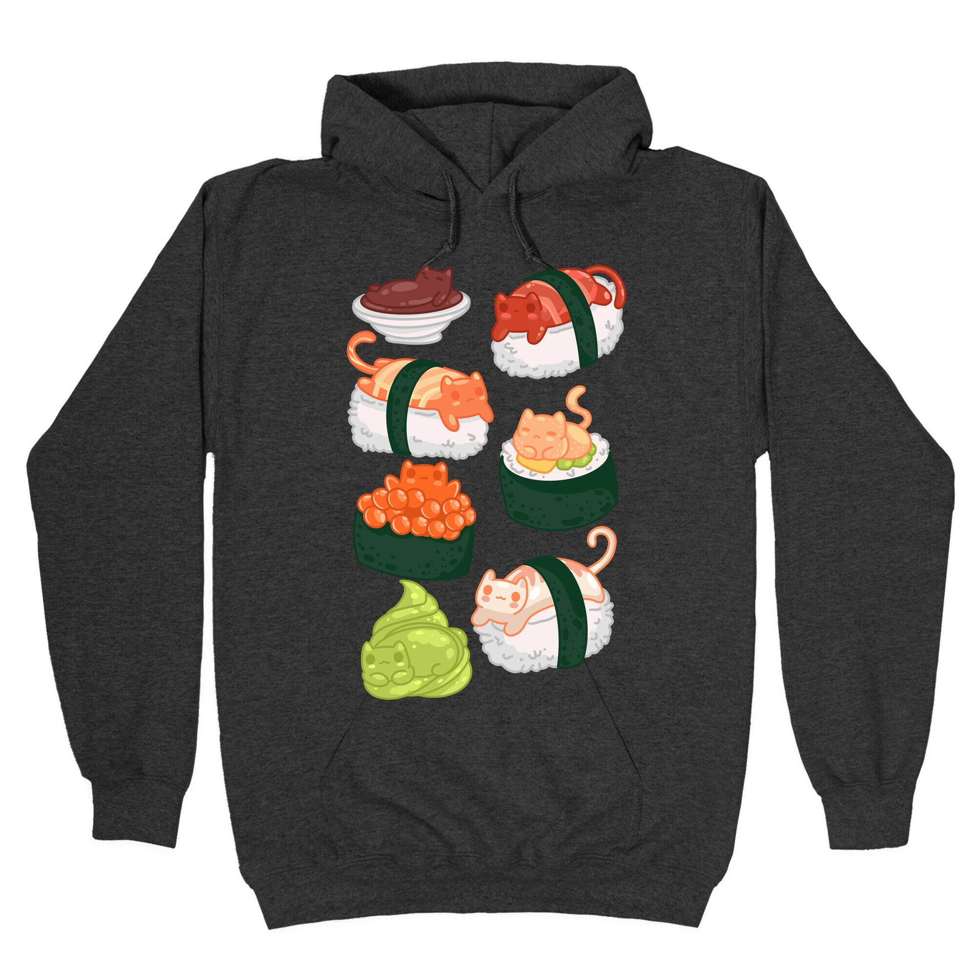 Sushi Cats Pattern Hoodie