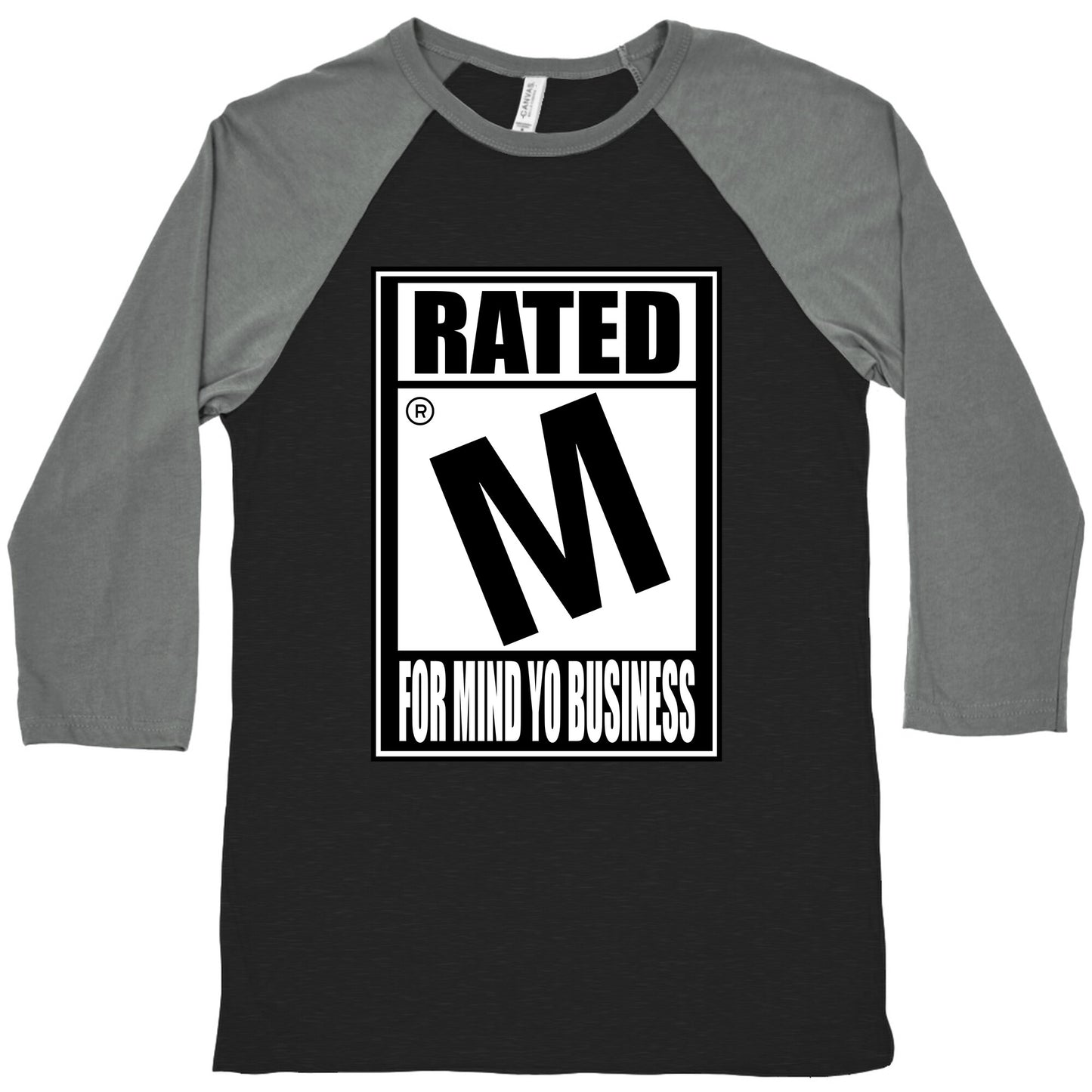 Rated M For Mind Yo Business Baseball Tee