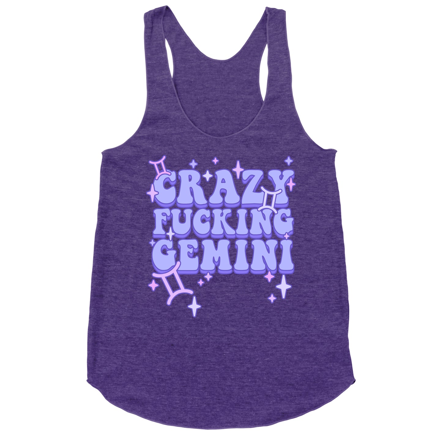 Crazy Fucking Gemini Racerback Tank