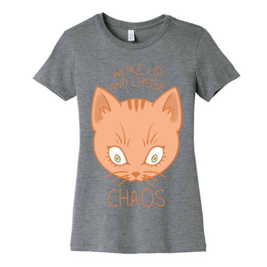 Woke Up And Chose Chaos Women's Cotton Tee