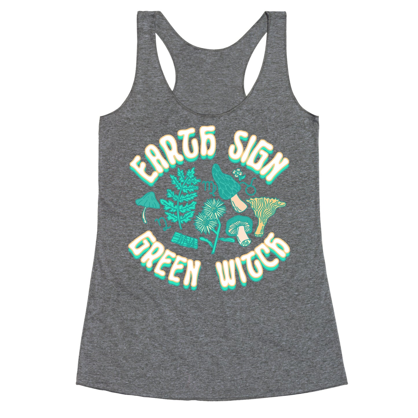 Earth Sign Green Witch Racerback Tank